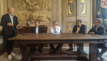Incontro A Faenza Bonaccini Guberti,Gentiloni, De Pascale, Isola