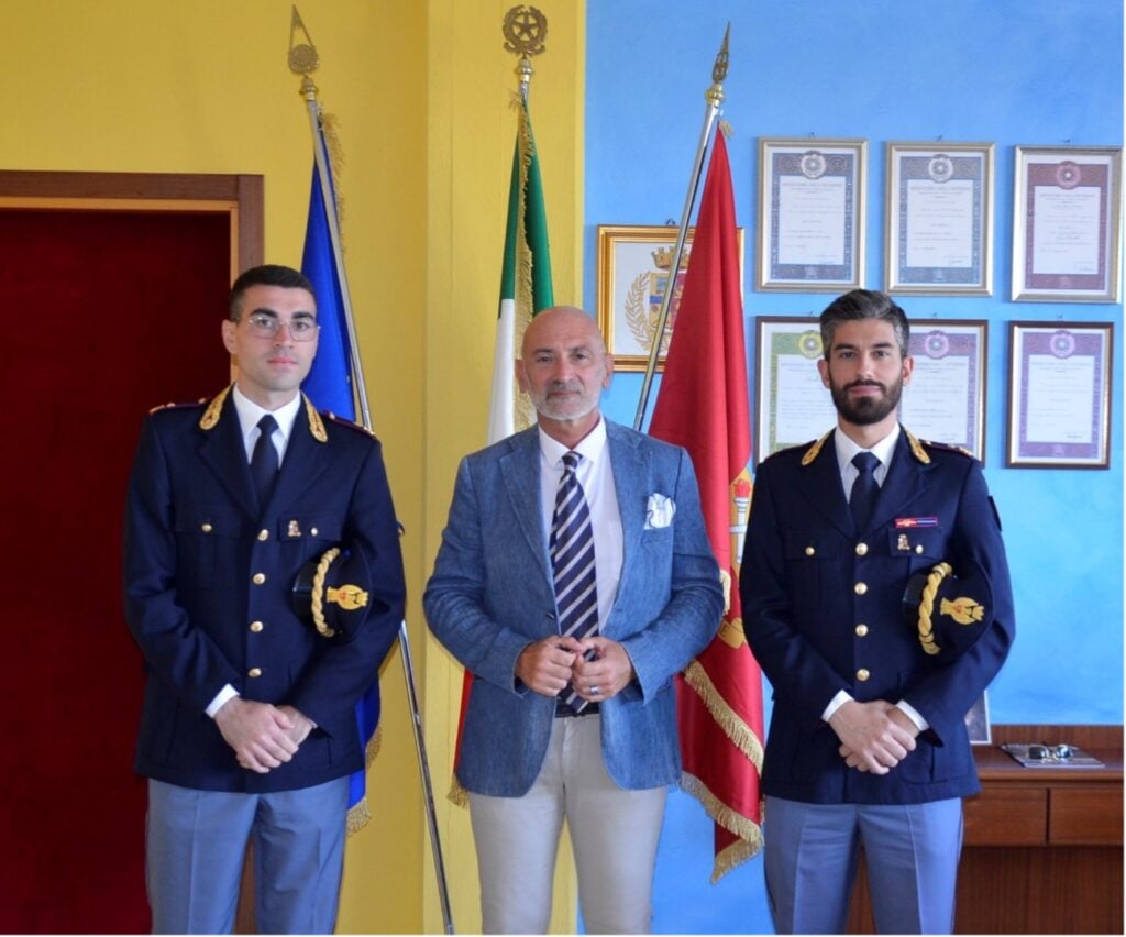 Da sinistra il commissario capo Francesco Ricciardelli, il questore Lucio Pennella, il commissario capo Davide Pani
