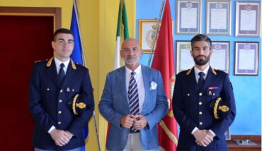 Da sinistra il commissario capo Francesco Ricciardelli, il questore Lucio Pennella, il commissario capo Davide Pani