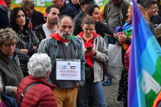 Manifestazione pace Israele Palestina 27 ottobre 2023