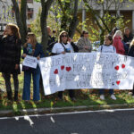 Manifestazione in viale Randi a sostegno del veterinario Mauro Guerra a processo per maltrattamento di animali