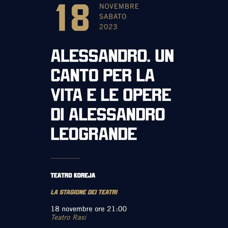 Alessandro - Teatro Rasi