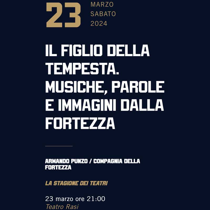 Il figlio della tempesta - Teatro Rasi