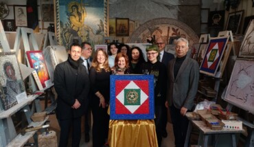 Mosaico Presidente Repubblica Liceo Artistico Ravenna