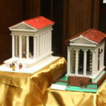 11 01 2024 ; Ravenna Piazza Del Popolo Private Banking Mostra Mattoncini In Darsena Lugo Lab