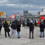 Manifestazione traffici armi porto Ravenna