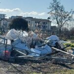 Discarica vicino agli uffici comunali di Ravenna