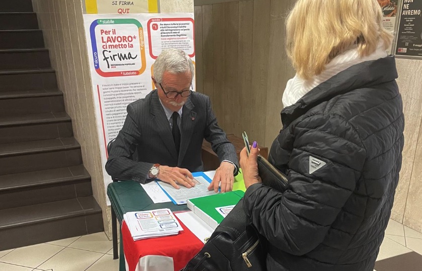 Banchetti Cgil Referendum