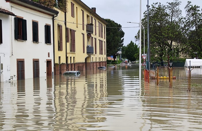 L'alluvione a Faenza il 3 maggio 2023, foto di Emilia Romagna Meteo