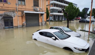 L'alluvione a Faenza il 3 maggio 2023, foto di Emilia Romagna Meteo