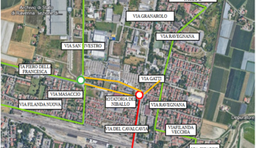 La Planimetria Le Strade Chiuse Al Traffico E Dei Percorsi Alternativi. In Rosso Le Strade Interdette; In Verde I Percorsi Alternativi E In Giallo Le Vie Aperte Ad Uso Esclusivo Di Residenti E Frontisti.