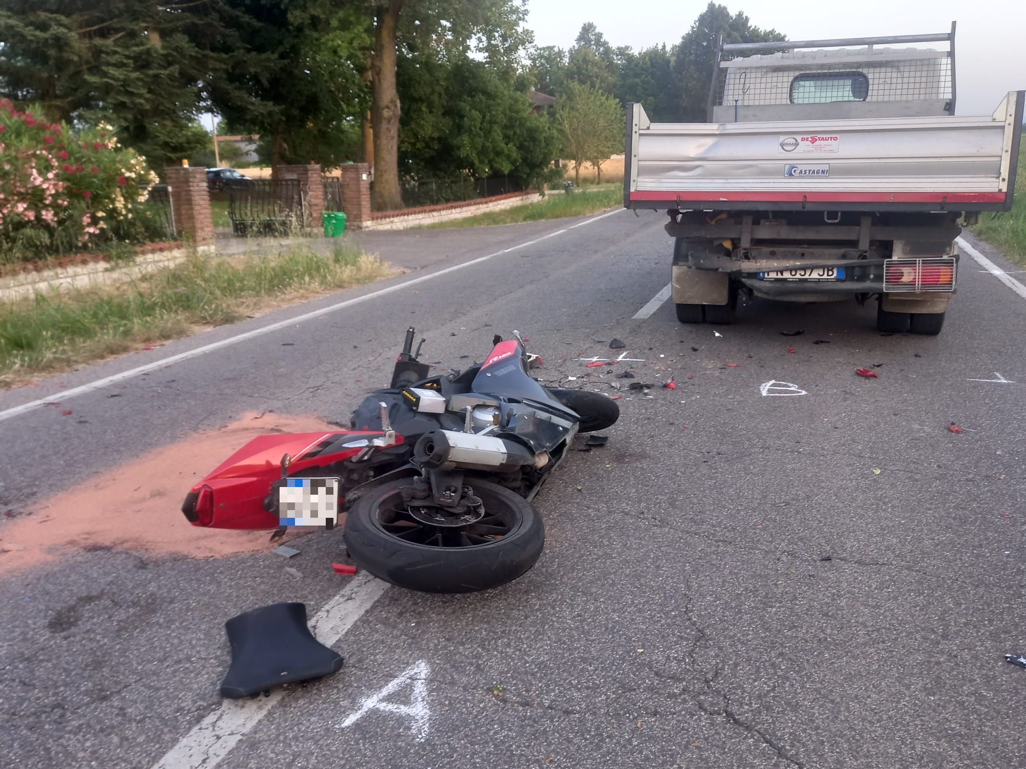 incidente moto 18 giugno