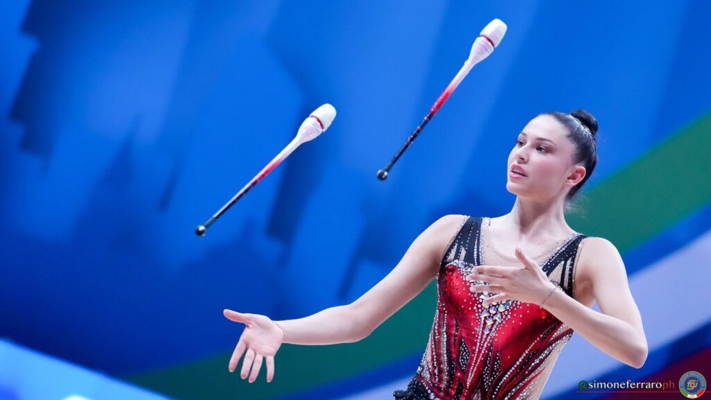 Milena Baldassarri (foto Simone Ferraro dalla pagina Facebook di Federginnatica)