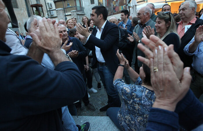 I Festeggiamenti Per La Vittoria Delle Elezioni Comunali 2016