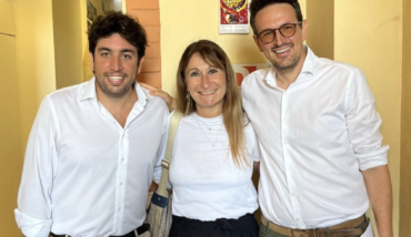 Nella Foto, Da Sinistra Lorenzo Margotti, La Presidente Dell’assemblea Comunale Federica Del Conte E Alessandro Barattoni.