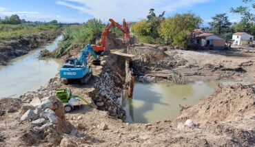 I Lavori Per Ricostruire L'argine Sinistro Del Fiume Lamone A Traversara Dopo L'alluvione