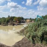 Lavori All'argine Rotto Di Traversara