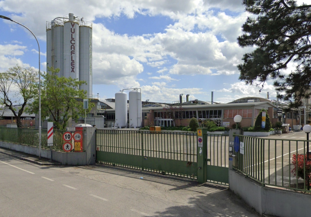 Lo stabilimento Vulcaflex a Cotignola