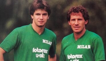 Filippo Galli E Franco Baresi Milan AC 1985 86