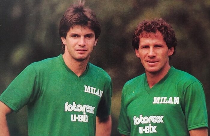 Filippo Galli E Franco Baresi Milan AC 1985 86