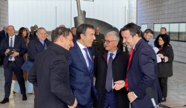 Il Deputato Jacopo Morrone (Lega), Il Presidente Di Ap Daniele Rossi, Il Prefetto Castrese De Rosa, Il Ministro Matteo Salvini