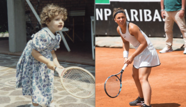 Sara Errani Ieri E Oggi: A Sinistra Quando Aveva Tre Anni, A Destra Una Foto Recente Dal Suo Profilo Facebook