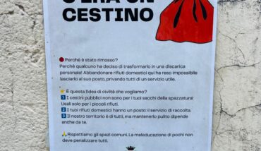 Cartello Cestini Pubblici