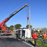 Incidente Stradala A Piangipane All'incrocio Tra Via Maccalone E Via Canala