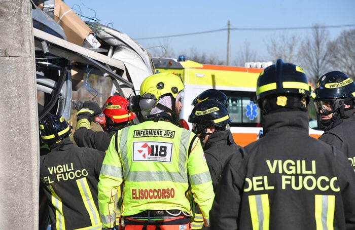 Incidente Stradala A Piangipane All'incrocio Tra Via Maccalone E Via Canala