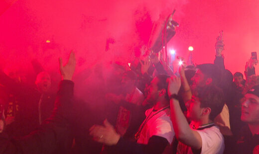 Tifosi Del Ravenna In Festa Per La Coppa Italia