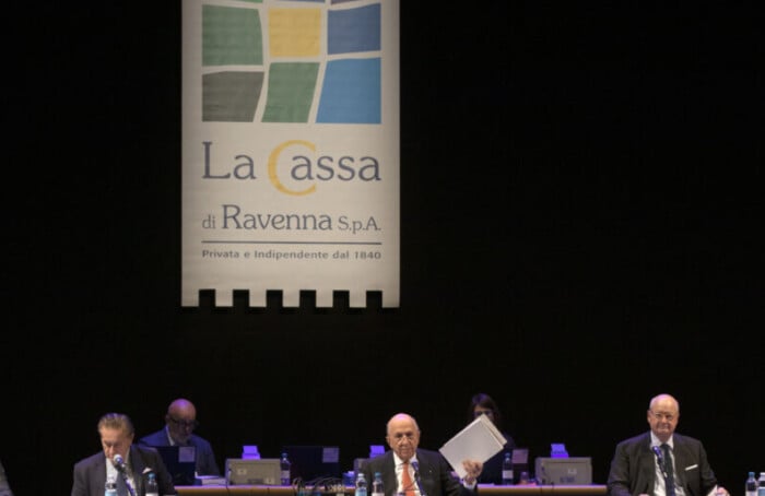 29 04 2025 Ravenna; Teatro Alighieri Assemblea Bilancio Della Cassa Di Ravenna Spa Patuelli Banca Banche