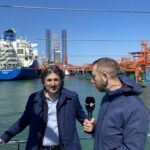 Elio Ruggeri Del Gruppo Snam Intervistato Da Rainews24 Nei Pressi Del Rigassificatore