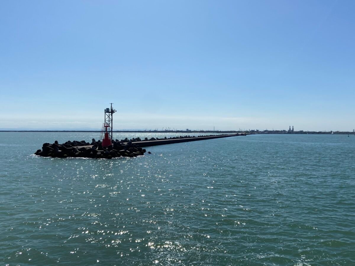 La Punta Estrema In Mare Della Diga Foranea Di Marina Di Ravenna