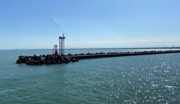 La Punta Estrema In Mare Della Diga Foranea Di Marina Di Ravenna