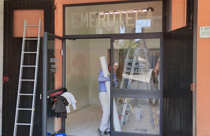 UTF 8Imbiancatura Dell'emeroteca, Fusignano, 13 Aprile 2025