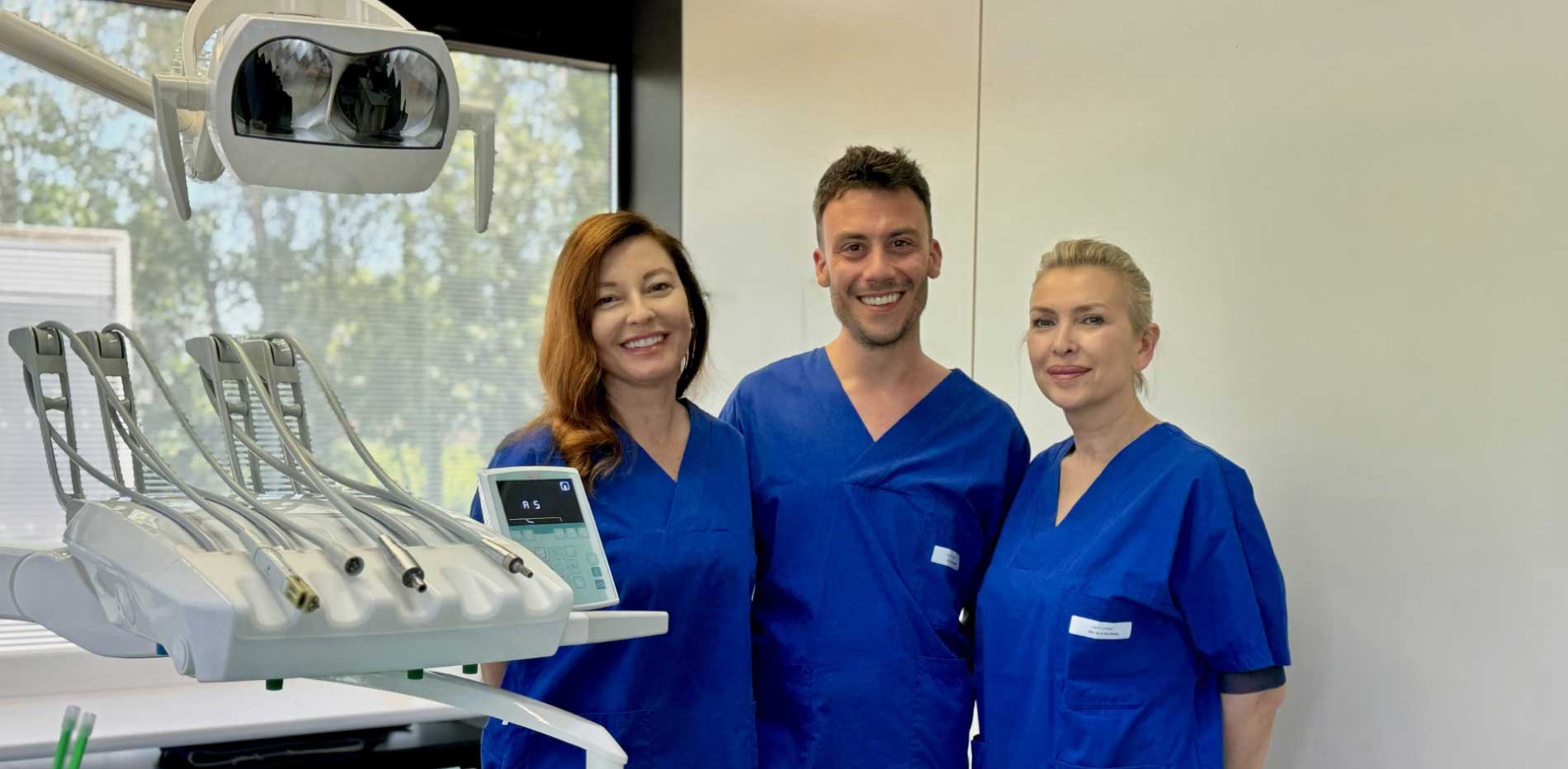 Gvm Il Team Dell'odontoiatria Domicilare Dott.ssa Federica Modelli ASO Enrico Bovisi E ASO Laura Nati
