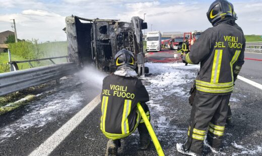 Incendio Camion A14