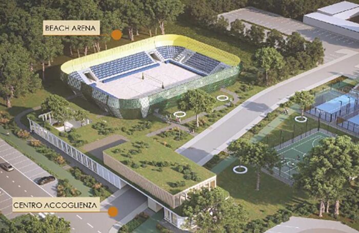 Rendering Beach Arena Citta Sport Mima