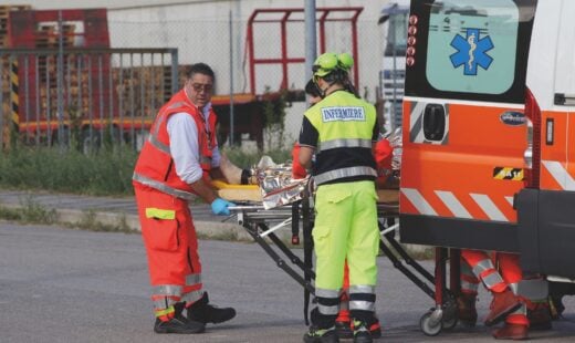 RAVENNA19/09/2013. INCIDENTE SUL LAVOROALL' EX ZUCCHERIFICIO DI MEZZANO