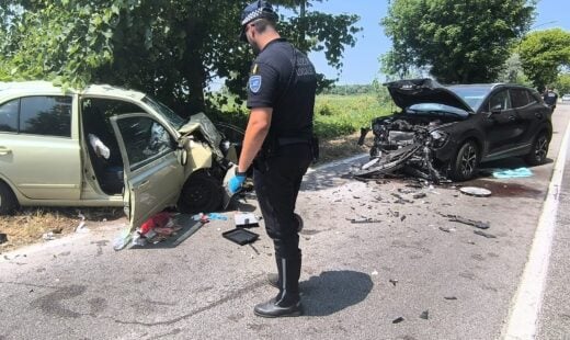 Incidente frontale Lido Adriano