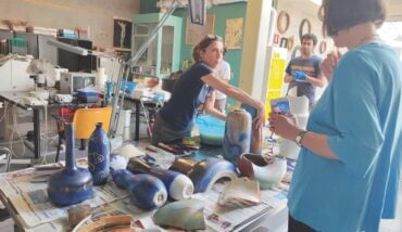 Ana Hillar Nel Laboratorio Di Restauro Del Mic Faenza