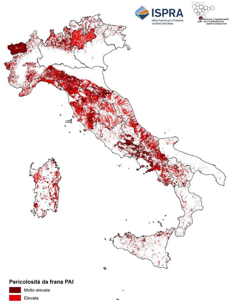 Mappa Ispra Rischio Frane