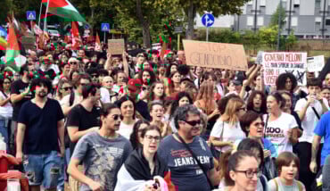 Sciopero per Gaza corteo Ravenna 