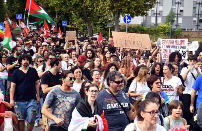 Sciopero per Gaza corteo Ravenna