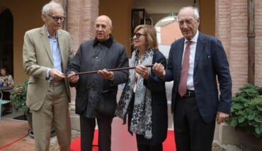 28 09 2025 Ravenna Palazzo Guiccioli . Museo Byron E Del Risorgimento , Visita Del Pronipote Di Byron Sir Robin Byron Accompagnato Dalla Consorte , Presidente Fondazione Cassa Mirella Falconi , Giuseppe Alfieri Pres Society Byron , Sbaraglia , Anto 