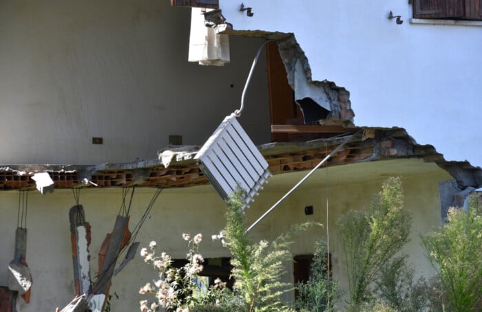 La zona rossa di Traversara un anno dopo l'alluvione del 19 settembre 2024