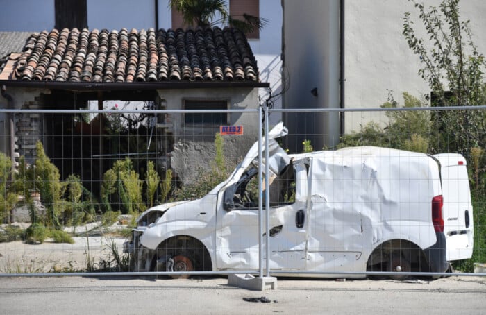 La zona rossa di Traversara un anno dopo l'alluvione del 19 settembre 2024