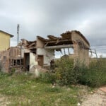 La zona rossa di Traversara un anno dopo l'alluvione del 19 settembre 2024