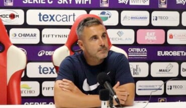 Mister Marchionni dopo la vittoria di Carpi 