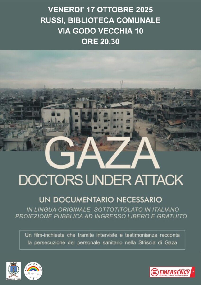 CS 163 Gaza Doctors Under Attack LOCANDINA